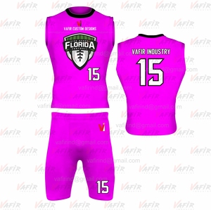 Conjuntos de uniformes de fútbol americano con bandera 7v7 de alta calidad OEM, ropa deportiva y de equipo personalizada, diseño transpirable - Product Image 6