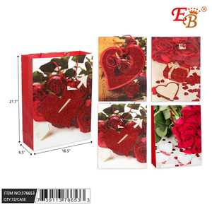 16.5 "X21.7" X6.5 "ถุงของขวัญวันวาเลนไทน์72ชิ้น/ดีไซน์รูปหัวใจที่หรูหราและโรแมนติกสำหรับคนพิเศษของคุณ - Product Image 1