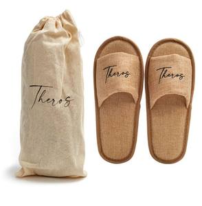 รองเท้าแตะโรงแรมผ้าแคนวาสแบบเรียบง่ายทันสมัยเป็นมิตรกับสิ่งแวดล้อม - Product Image 6