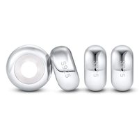 Charm Distanziatore in Argento Sterling 925 per Bracciali da Donna, Ornamento Raffinato per Regali Festivi