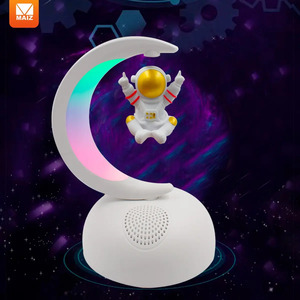 Bluetooth <b>Speaker</b> with <b>LED</b> Lights, Rechargeable FM Radio, Astronaut Design - Assorted Colors - Product Image 4