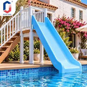 Toboggan de piscine en fibre de verre, toboggan aquatique en FRP pour piscine extérieure, jardin, parc, aire de jeux, toboggan de piscine sur mesure - Product Image 4