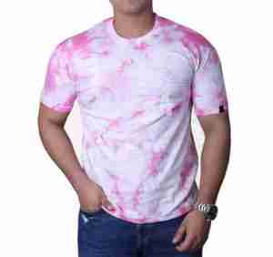 เสื้อยืดมัดย้อมสำหรับผู้ชายเสื้อสำหรับผู้ชายขนาดใหญ่พิเศษขายส่งตามสั่ง - Product Image 1