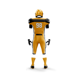 Maillot de football américain unisexe, haut d'uniforme imprimé de haute qualité personnalisé, modèle brodé pour les jeunes - Product Image 2