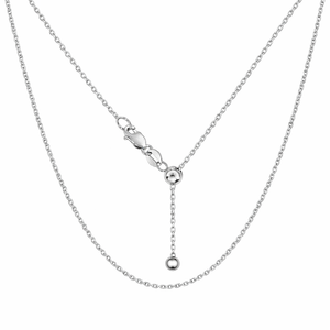 Collier Chakralume pour femme, style bohème, en argent sterling 925 poli, chaîne réglable de 0,35 mm, avec boule coulissante de 4-5 mm et fermoir mousqueton - Product Image 1