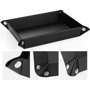 Classic PU Leather Hospitality Tray with Velvet Cushion Base Custom Colors & Sizes for Gift Packaging - Product Image 5