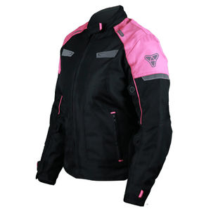 Veste textile respirante pour dames avec armure approuvée CE Veste de tourisme imperméable - Product Image 3