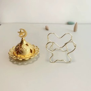 Quemador Bakhoor de diseño moderno con acabado antiguo de calidad superior, quemador de incienso de estilo decorativo para el hogar - Product Image 2