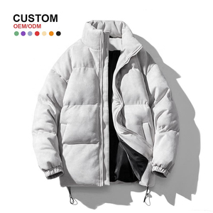 OEM Design personnalisé hiver chaud coupe-vent manteau à capuche brillant doudoune personnalisée extérieure épaisse duvet bulle veste pour hommes - Product Image 1