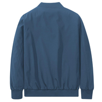 Blouson aviateur léger à porter dans la rue pour hommes Blouson aviateur avec logo personnalisé col montant vente en gros de vêtements chauds imperméables à glissière de style universitaire