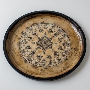 Assiette de présentation Iron Rose Mist, design Art Déco, moderne, légère, avec des tons doux et nacrés, pour la décoration de mariage - Product Image 5