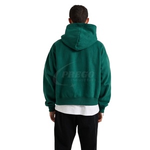 100% Cotton Men Hoodie Blank Oversized Pullover Thick Fleece Streetwear Casual Plain Custom Bulk Wholesale - Product Image 3