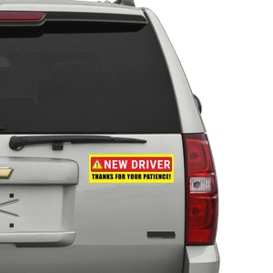 ใหม่ป้ายความปลอดภัยคนขับสี่เหลี่ยมขนาด9x3นิ้วกันน้ำกันความร้อนทนทานรูปลอกติดรถยนต์สำหรับใช้เตือน - Product Image 2