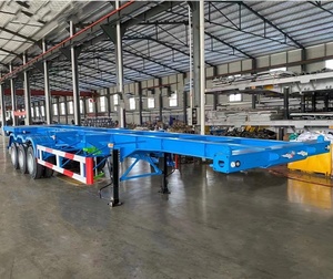 40ft xương <span class=keywords><strong>container</strong></span> Truck <span class=keywords><strong>Trailer</strong></span> cho bán - Product Image 3