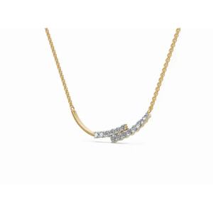 Radiant Arsinoe Lab Grown Diamond <b>Chain</b> Pendant Round Cut 0.282 Ct 9 KT 14 KT 18 KT <b>Gold</b> Jewelry Wholesale OEM Export Supplier - Product Image 2
