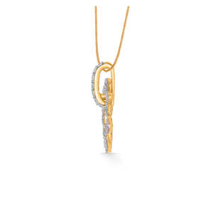 Pendentif en or 14 carats avec perle d'eau douce pour femme - Bijou de fiançailles tendance - Product Image 3