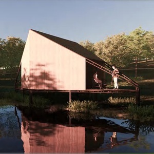 LCB08 Moderno Industrial Prefab 100% Ecológico Verde 20FT 40FT Contenedor Personalizado Hotel Villa Diseño para Vietnam Exportación Venta caliente - Product Image 2