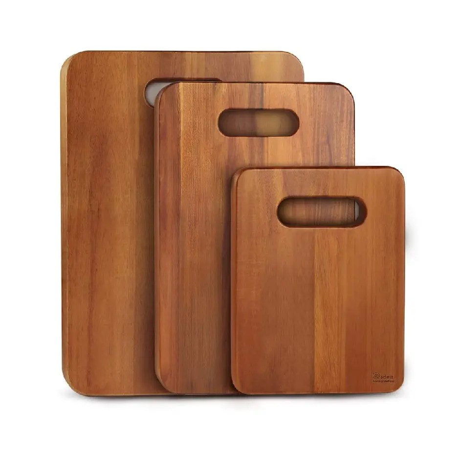 Set of 3 Wooden Chopping Board for Kitchen Fruits & Vegetable Cutting Use Wooden cutting Board for Sale