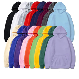 Wholesale Plus Size Plain Pullover Hooded Men's Sweatshirt Embroidery Logo Fleece Black Custom Unisex 100% <b>Polyester</b> <b>Hoodies</b> - Product Image 5