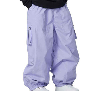 Pantalones de Esquí Casuales Ligeros y Ajustables, Transpirables, Resistentes al Viento, Cálidos, Diseño para Nieve y Exteriores, Poliéster/Nailon - Product Image 1