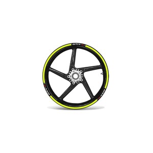 Kit Strisce Adesive Giallo Fluorescente per Cerchioni Compatibili con Suzuki GSX-R - Product Image 1