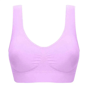 Elegante tu propio diseño de logotipo Sujetador de gimnasio para mujer, personalizado Mujer Yoga Sexy Chica Cómodo Sujetador de gimnasio liso - Product Image 1