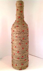 Eco Friendly Custom Logo Printed Holiday Jute <b>Bottle</b> Elegant For Home Hotel Decor Usage In Wholesale Cheap price Jute <b>Bottle</b> - Product Image 4