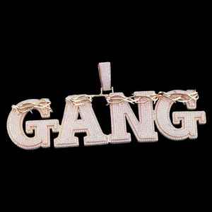 Rond Cut Iced Out VVS Moissanite Diamant Pendentif Hip Hop Style Pendentif Cadeau D'anniversaire Pour Hommes En Argent Sterling 925 - Product Image 1