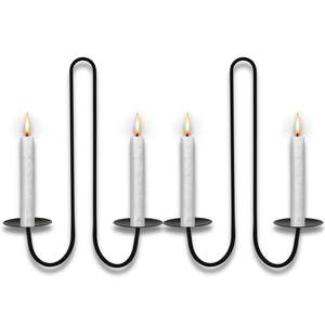 Portavelas de pared de metal pesado duradero, perfecto para un uso duradero en hogares, hoteles, salas de banquetes, Apartamentos - Product Image 2