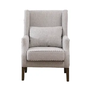 Modern Design Single Fabric Wing Back Armchair Lighted Nordic Living Room Sofa for Home Comfortable Furniture at Low Price