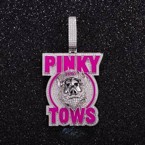 Hiphop Custom 925 <b>Silver</b> Iced VVS Moissanite <b>Initials</b> Name <b>Pendant</b> with Luxury Dollar Bag Clasp <b>Pendants</b> & Charms - Product Image 2