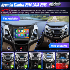 เครื่องเสียงรถยนต์ระบบแอนดรอยด์สำหรับ Hyundai Elantra 2014 <span class=keywords><strong>2016</strong></span> 2015พร้อมคาร์เพลย์แอนดรอยด์อัตโนมัติหน้าจอสัมผัสขนาด9นิ้ววิทยุรถยนต์ FM BT - Product Image 2