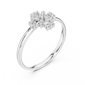 Bague Promise 14K avec pierre en forme de coeur pour filles - Product Image 4