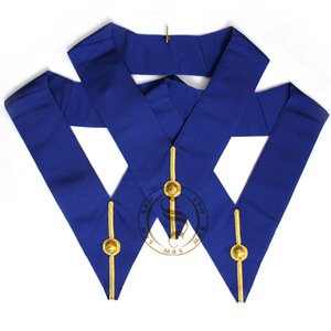 Vente en gros Regalia de réglementation anglaise tissu brodé dentelle décoration meilleur prix col bleu grands officiers artisanat badges - Product Image 6