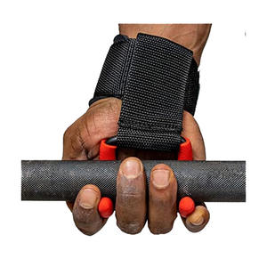 Logotipo personalizado de calidad superior y ganchos de barra de levantamiento de pesas antideslizantes de color Gancho de metal de seguridad de fitness de neopreno con alta calidad - Product Image 6