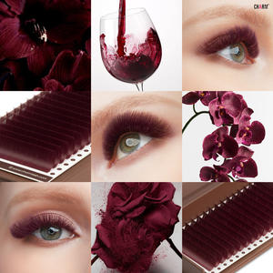 Extensions de cils Charmlash Brown Matte, extensions de cils chocolat brun, plateaux de cils brun, extensions de cils en vison brun mat, OEM ODM - Product Image 2