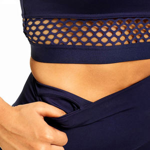 Venta al por mayor de pantalones de Yoga de cintura alta con logotipo personalizado Control de barriga Gimnasio Entrenamiento Leggings para yoga Leggings Mujeres de alta calidad - Product Image 1