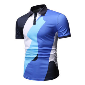 Polo personalizado ajustado para hombre, Camiseta deportiva de poliéster, licra, estampado de camuflaje, antiscrunk, sublimación - Product Image 2