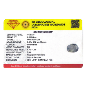 Zafiro Bicolor de 3 Quilates (Pitambari) Facetado, Gema Suelta Natural, Azul Real, Turmalina Roja, Aguamarina, Producto: Pitambari - Product Image 4