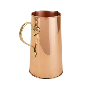 Jarra de Agua de Diseño Antiguo, Fabricada en Cobre Puro con Diseño Martillado, con Asa, para Bodas, Hoteles y Bares, para Beber - Product Image 3