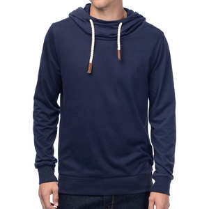 2025 Solid Blank Pullover <b>Rope</b> Custom LOGO Boxy Drop Shoulder 100%Cotton French Terry Oversized Streetwear Hoodie for Men - Product Image 3