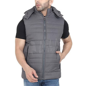 Nouvelle arrivée, veste matelassée sans manches pour homme, imperméable, écologique, style streetwear, hiver, couleur personnalisée, légère, séchage rapide - Product Image 1