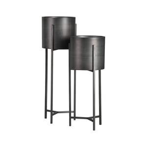 Hot Selling <b>Metal</b> Galvanized Planter <b>Bucket</b> With Bronze Handle Classic Design Garden Pot For Outdoor And Garden Decoration - Product Image 4