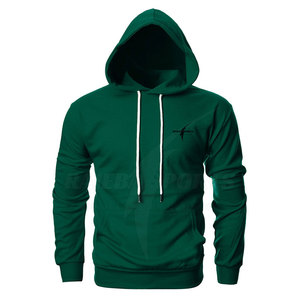 Sudadera con Capucha Casual para Hombre, Diseño Nuevo, Mangas Regulares, Corte Ajustado, Bolsillo con Capucha, Patrón Sólido, Tejido de Punto - Product Image 1