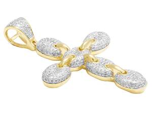 Personalizado Hip Hop totalmente VVS Moissanite diamante Bling Iced Out S925 colgante de cruz de plata esterlina para hombres - Product Image 2