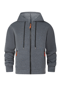 Nouveauté 2026 – Sweat à capuche streetwear uni pour homme, personnalisable avec logo brodé, en coton épais, décontracté, pour l'hiver - Product Image 3