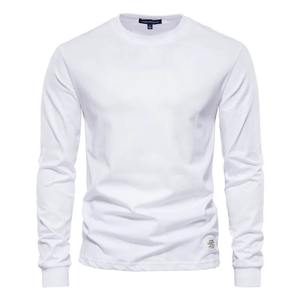 T-shirts col rond surdimensionnés pour hommes respirants à manches courtes couleur pure coton lourd 100% pur coton confortable et élégant - Product Image 2
