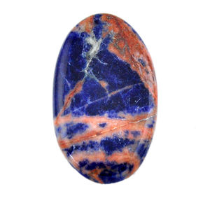 Cabochon de sodalite naturelle de haute qualité coupe 3mm pierres précieuses en vrac Orange rose bleu Sodalite - Product Image 2