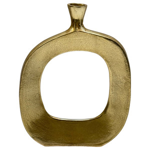 Jarrón de Aluminio Dorado Hecho a Mano, Tamaño Personalizable, Bañado en Latón, para Decoración del Hogar, Bodas y Aniversarios - Product Image 1