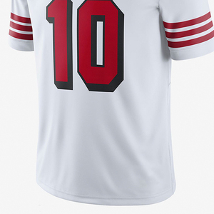 Maillot de football américain personnalisé avec nom et numéro, col en V, unisexe, respirant, séchage rapide, 100% polyester, maillot de sport - Product Image 4